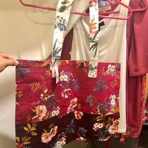 Loft Canvas Floral Tote